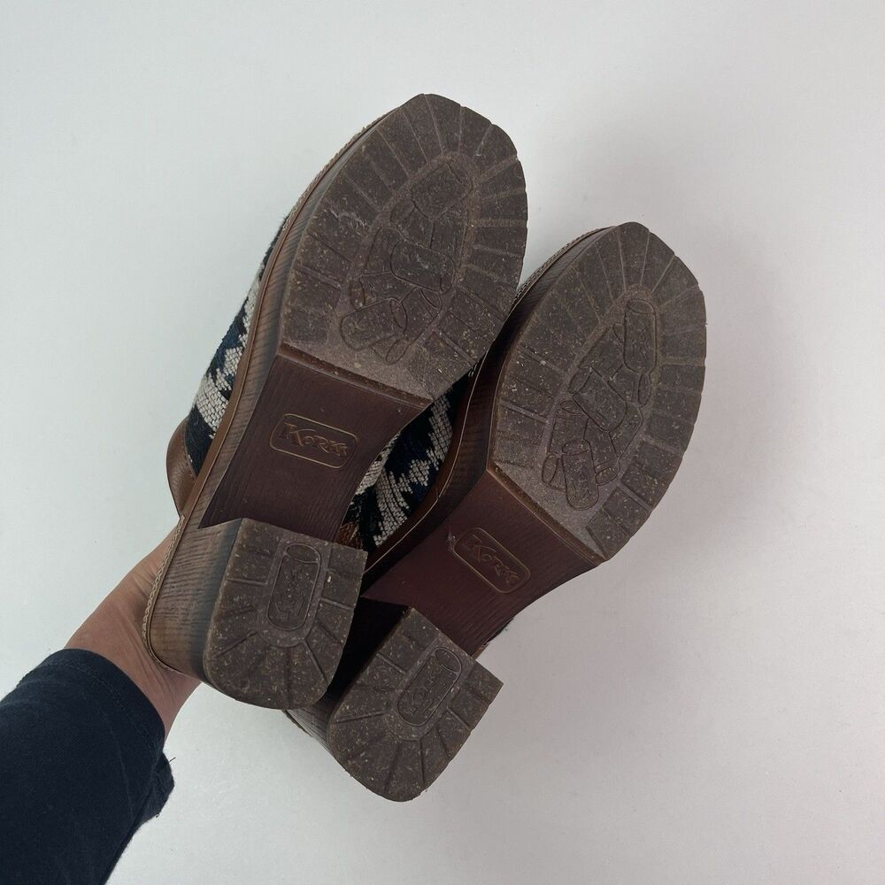 Korks Lori Aztec western Platform Clogs Size 10 shoe festival boho - Picture 8 of 14